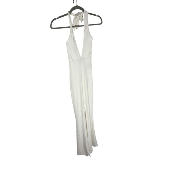 Nookie Illegal Halter Gown Maxi Formal Elegant Gala Bridal Wedding Party XS - Picture 5 of 10